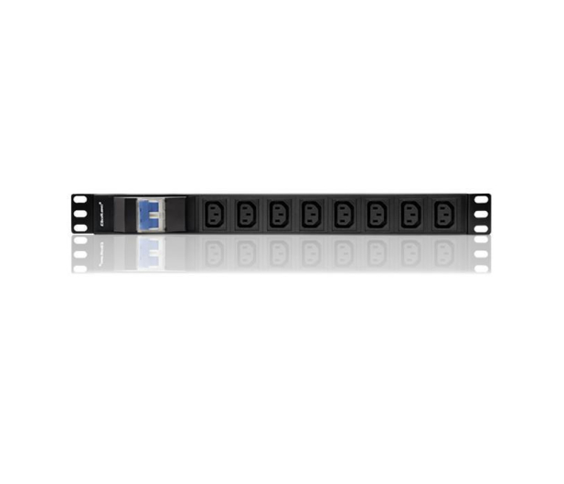 Qoltec RACK 19" 1U 10A PDU - 8 gniazd,  2m - 432111 - zdjęcie 4